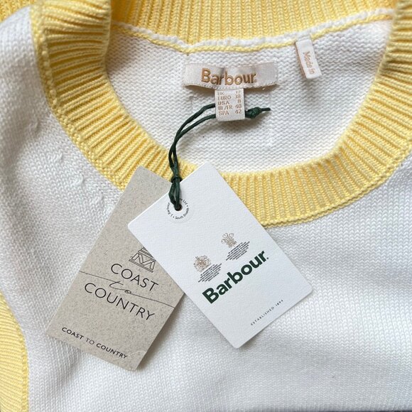 NEW Anthropology Barbour Knit Vest, Jumper Sweater, Sz US 8 - Picture 11 of 15